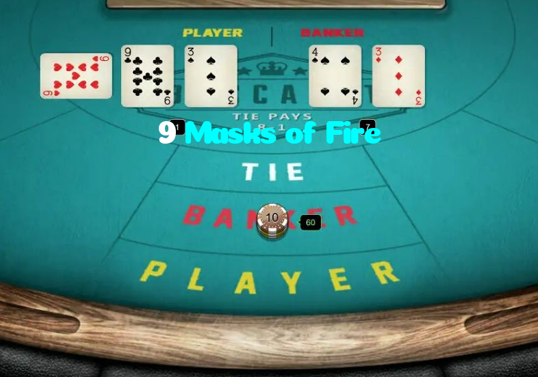 9 Masks of Fire casino presented on mobile device in Pakistan with slots and live games