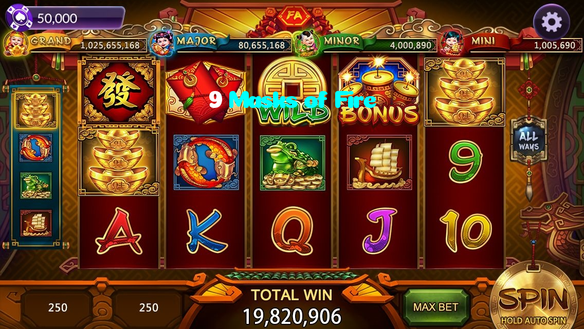 available types of 9 Masks of Fire bet including pre-match live express and system bets